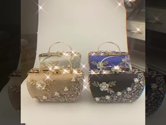New Elegant Rhinestone Bead Decor Dinner Bag, Party, Wedding Women's Evening Handbag, Vintage Style