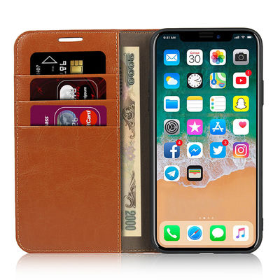 Waterproof Vintage Leather Card Holder Featuring Snap Button Closure Shockproof Dustproof Protection Ideal for Corporate