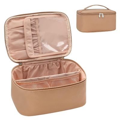 Hand Wash Beauty Essentials Pouch Featuring 3 Compartments Perfect Organizer for Cosmetics Toiletries and Personal Items
