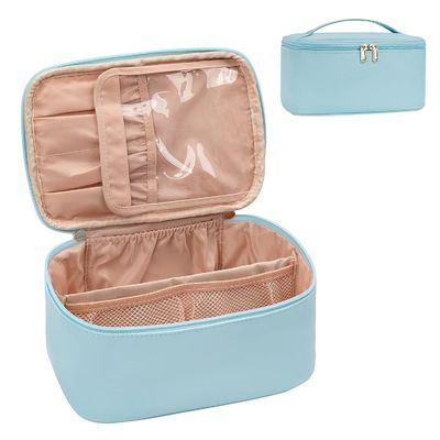 3 Compartments Cosmetic Storage Bag Designed to Keep Cosmetics Neat OEM Acceptable Non Transparent Material for Storage