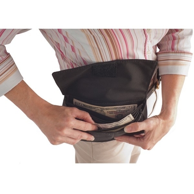 BELT BAG WITH HOOK AND LOOP CLOSURE EXTENDED WALLET LARGE CAPACITY - CUSTOM MADE