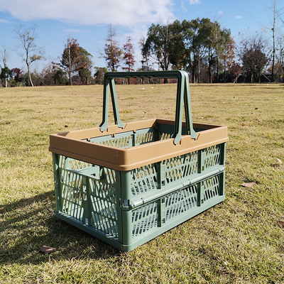 FOLDABLE PICNIC BASKET SUPERMARKET SHOPPING BASKET SHOPPING BASKET HAND BASKET TRUNK STORAGE BASKET