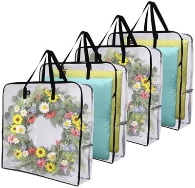 VENO 5 PACK MOVING BAGS, WREATH STORAGE BAG, GARLAND CONTAINER, MOVING AND PACKING SUPPLIES FOR COLLEGE. MOVING BOXES