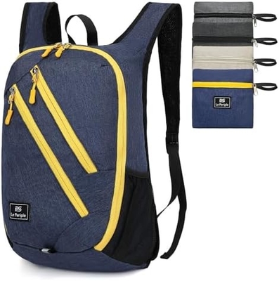 Small Daypack 15L Hiking Backpack Foldable Small Backpack Lightweight Packable backpack Travel Day pack for Women Men,bl