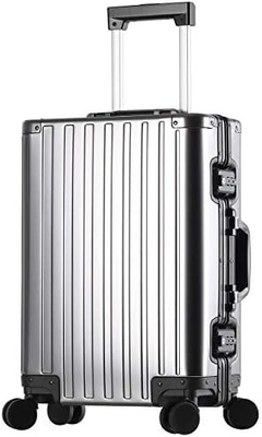 Aluninum Luggage Cabin Hardside Suitcase (Silver, 20 inch Carry-on) Visit the Sindermore Store