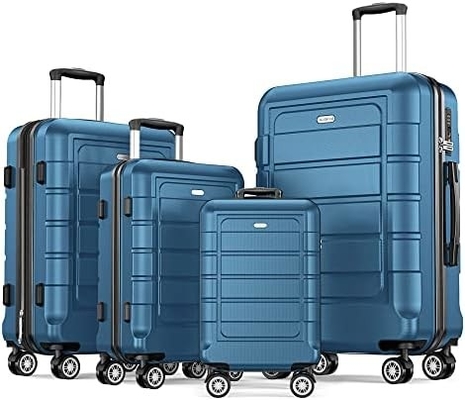 Luggage Sets Expandable PC+ABS Durable Suitcase Double Wheels TSA Lock 3pcs Red Wine
