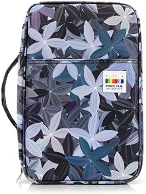 300 Slots Color Pencil Case - Pen Case Organizer with Handy Wrap &amp; Zipper, Multilayer Holder for Prismacolor Colored Pen