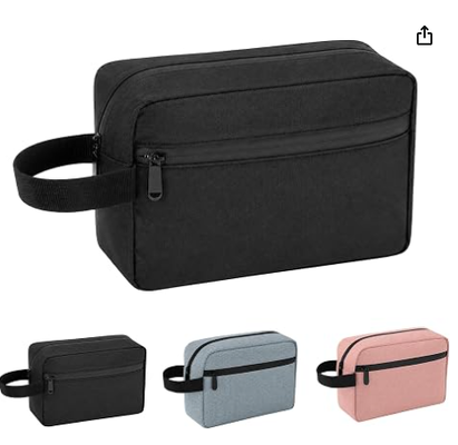 Travel Toiletry Bag for Men Women Hanging Makeup Bag Organizer Pink | Waterproof Toiletry Bag for Toiletries Accessories, Shaving Kit & Cosmetic Hanging Bag Organizer, for Travel, Bathroom, Gift