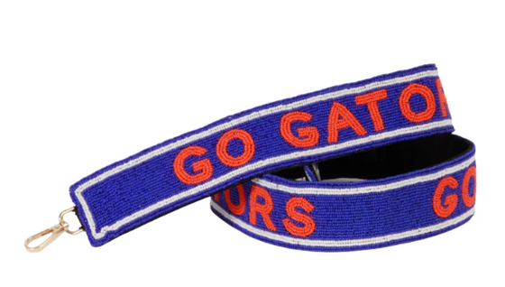 UF UNIVERSITY OF FLORIDA BEADED FOOTBALL COIN BAG