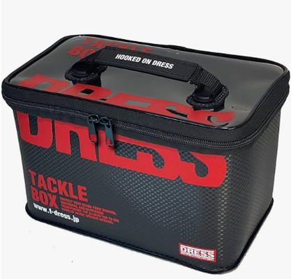DRESS Tackle Box Multi Function EVA Multi-functional Fishing Tackle Case Storage Container Buckan Tackle Bag Reel Case Worm Lure Box M General Purpose
