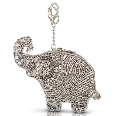 Diamond Caravan Coin Purse Coin Purse Key ring and easy open trigger hook Beaded coin small bags