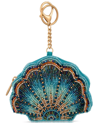 Blue Cove Coin Purse Purse Key ring and easy open trigger hook Beaded coin small bags