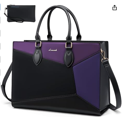 Laptop Bag for Women 15.6 lnch,Waterproof Laptops Tote Bags for Womens,Professional Work Bags for Women with Cup Holder,Large Laptop Purse Computer Briefcase Office Teacher Clutch Bag