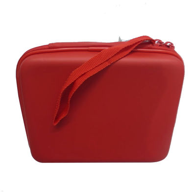 Red Color EVA Electronic Organizer Bag 30X16X3cm Zipper Closure