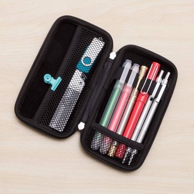EVA Pencil Case Durable Shockproof Hard Cover Pencil Box with Mesh Pocket Perfect for School Students Carrying Pens Pencils
