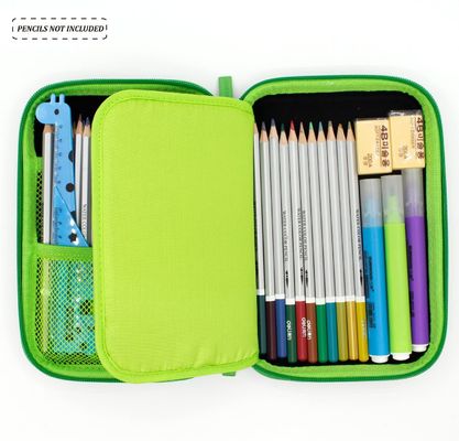 EVA Pencil Case Stylish Hard Shell Protective Waterproof Shockproof Pencil Box with Fabric Lining and Custom Size Options