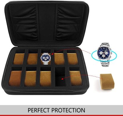 Hand Made Spandex EVA Watch Case Embossing Logo Collection Box