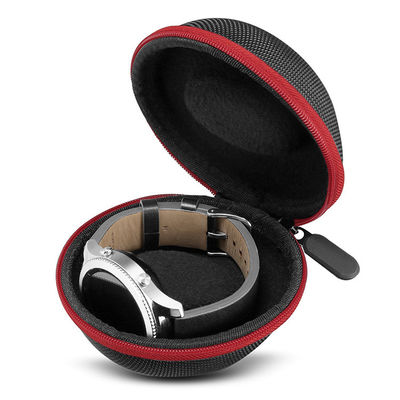 Zipper Closed EVA Watch Organiser Box 10.7x9.2x6.2 CM 1680D Nylon Surface