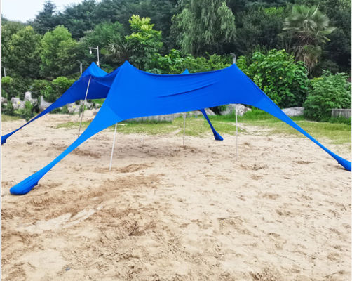 UPF 50+ Outdoor Beach Sun Shade Canopy 180GSM  Lycra Material