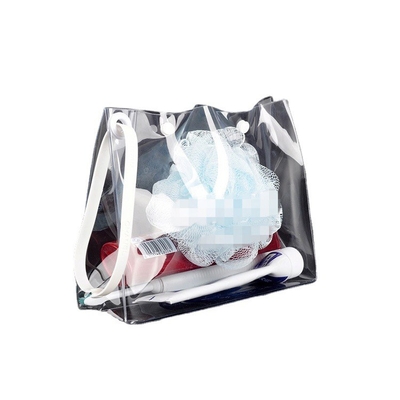 Embossed Transparent PVC TPU Cosmetic Storage Bag Wash Case Travel Packaging