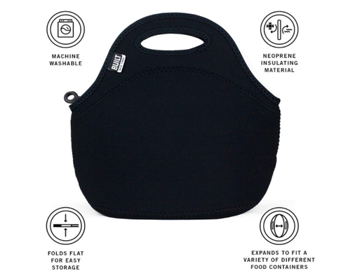 Gourmet Getaway Soft Neoprene Lunch Tote Bag Lightweight Insulated Reusable