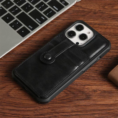 IPhone 13 Pro Max Compatible Vegan Leather Phone Case Slim Premium Classic Luxury Elegant Thin Cover