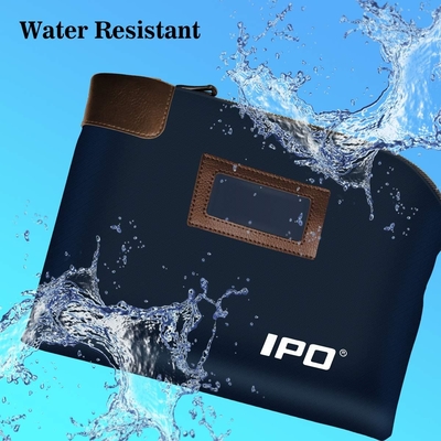 Waterproof Cash Bag with Lock and 2 Keys, 11 x 8.6 Inches, Canvas Documents Bag, Money Bank Deposit Bag with Zipper,