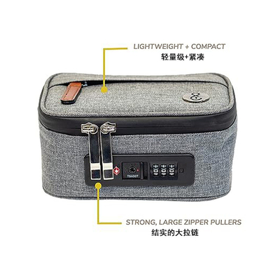 Money Bag with Lock, Lockable Bank Bag, Money Bag for Cash, Waterproof Bag for Cash With Zipper, for Cash, Cellphone
