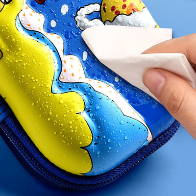 Customized EVA Pencil Case Zipper Closure Shockproof Screen Printing Logo