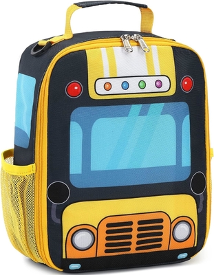 Kids Lunch Box for School Girls Boys Insulated Lunch Bags with Shoulder Strap Reusable Lunch Cooler Tote for Travel Pini