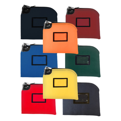14OZ COTTON CANVAS LOCKING DEPOSIT BAGS - 10W X 8H - READY TO SHIP