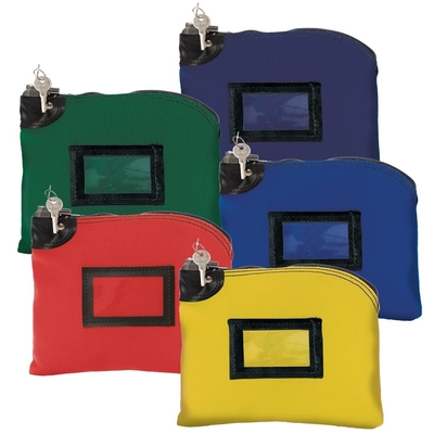 14OZ COTTON CANVAS LOCKING DEPOSIT BAGS - 10W X 8H - READY TO SHIP