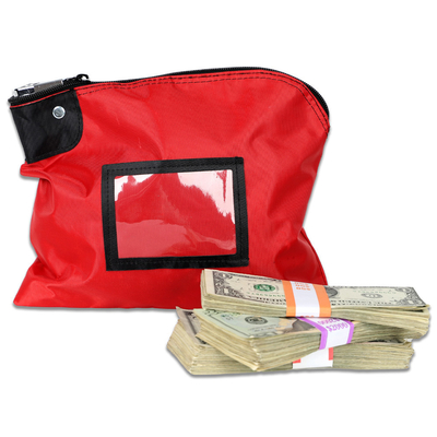 LAMINATED NYLON LOCKING DEPOSIT BAGS - 10W X 8H - READY TO SHIP