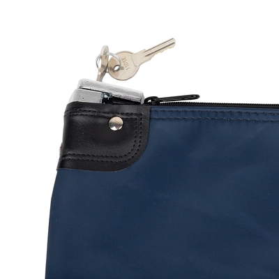 LAMINATED NYLON HIPAA LOCKING COURIER BAGS WITH CARDHOLDER - 19W X 15H - READY TO SHIP