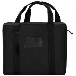 STOCK HANDLED BRIEFCASE COURIER BAG W/ FRAMED CARDHOLDER - 18W X 14H X 4D