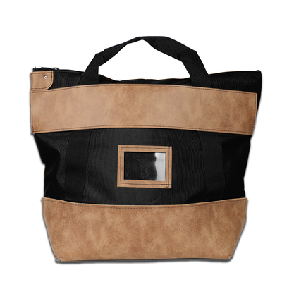 1000d Nylon With Leather Locking Courier Bank Bag - 22w X 18h X 7d - Made-To-Order
