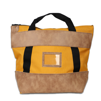 1000d Nylon With Leather Locking Courier Bank Bag - 22w X 18h X 7d - Made-To-Order