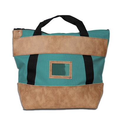 1000d Nylon With Leather Locking Courier Bank Bag - 22w X 18h X 7d - Made-To-Order