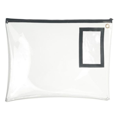 CLEAR VINYL ZIPPER BAG - 12W X 9H - READY TO SHIP