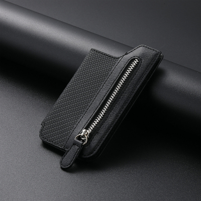 Explosive mobile phone card bag card cover left and right flip multi-card holder zipper mobile phone bag