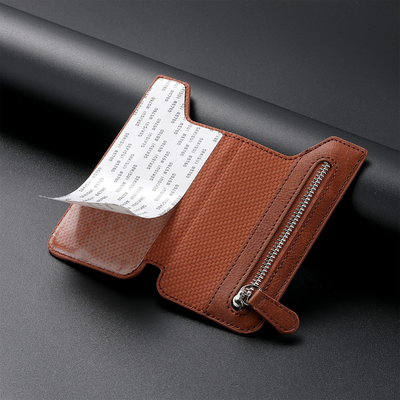 Explosive mobile phone card bag card cover left and right flip multi-card holder zipper mobile phone bag