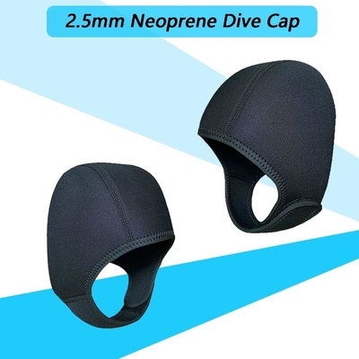 2.5mm Neoprene Dive Cap Surf Cap,Diving Hat,Thermal Wetsuit Hood Cap with Chin Strap,Windproof Cap for Surfing Kayak Raf