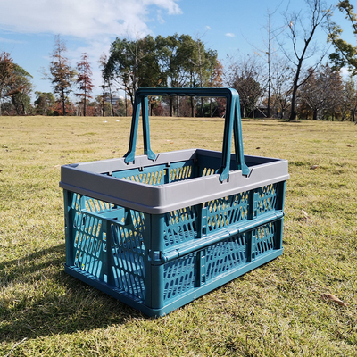 FOLDABLE PICNIC BASKET SUPERMARKET SHOPPING BASKET SHOPPING BASKET HAND BASKET TRUNK STORAGE BASKET