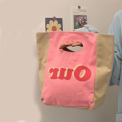 FASHION NICHE DESIGN CUTE CLUTCH BAG TOTE BAG CASUAL COMMUTER LUNCH BOX BAG MAKEUP BAG STORAGE BAG