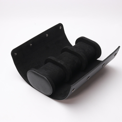 EXPLOSIVE SELLING CYLINDER PU LEATHER THREE DISPLAY TRAVEL MULTI-FUNCTIONAL STORAGE PACKAGING WATCH BOX