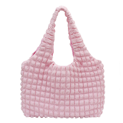 NEW FEMALE CLOUD PUFF FLOWER SHOULDER BAG FEMALE SUMMER CANVAS SIMPLE HANDBAG