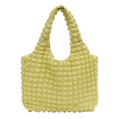 NEW FEMALE CLOUD PUFF FLOWER SHOULDER BAG FEMALE SUMMER CANVAS SIMPLE HANDBAG