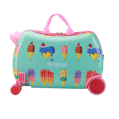 CHILDREN'S MULTI-FUNCTIONAL TROLLEY BOX NEW RIDING SUITCASE MULTI-WHEEL CARTOON BABY SUITCASE RIDING