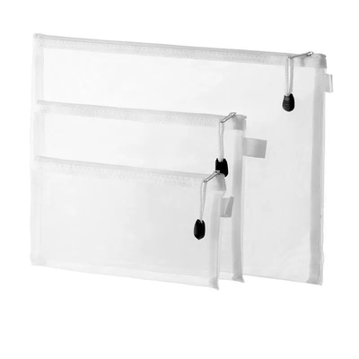 A4 TRANSPARENT PAPER BAG NYLON NET TEST PAPER HOMEWORK THICKENED TEXTBOOK STORAGE BAG PEN BAG STUDENT SUPPLIES