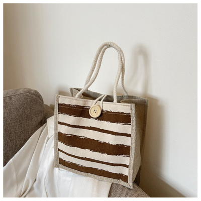 TOTE BAG CANVAS BAG CANVAS GIRL NEW PRINTED TOTE INS PORTABLE BENTO LUNCH BOX WORK